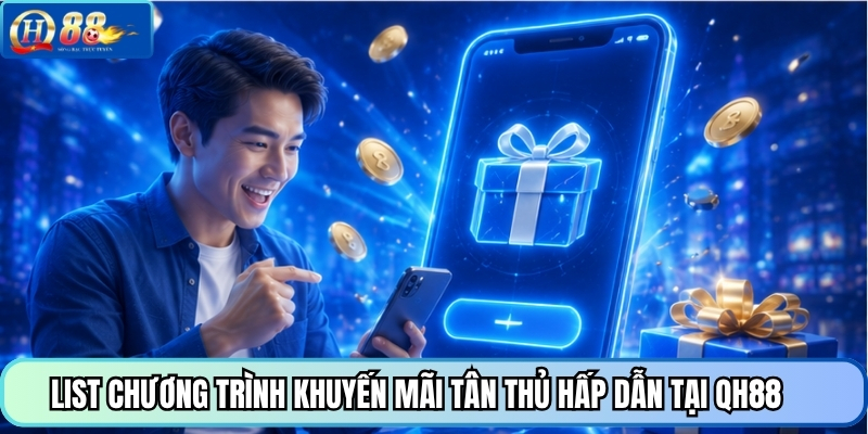 List chương trình khuyến mãi tân thủ hấp dẫn tại QH88 